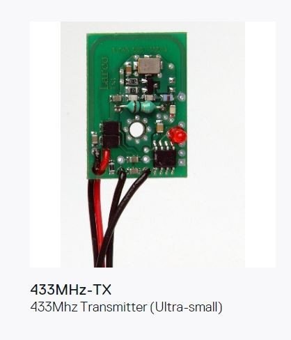 433MHZ-TX, Zender